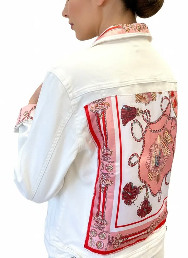 White Italian Denim Jacket