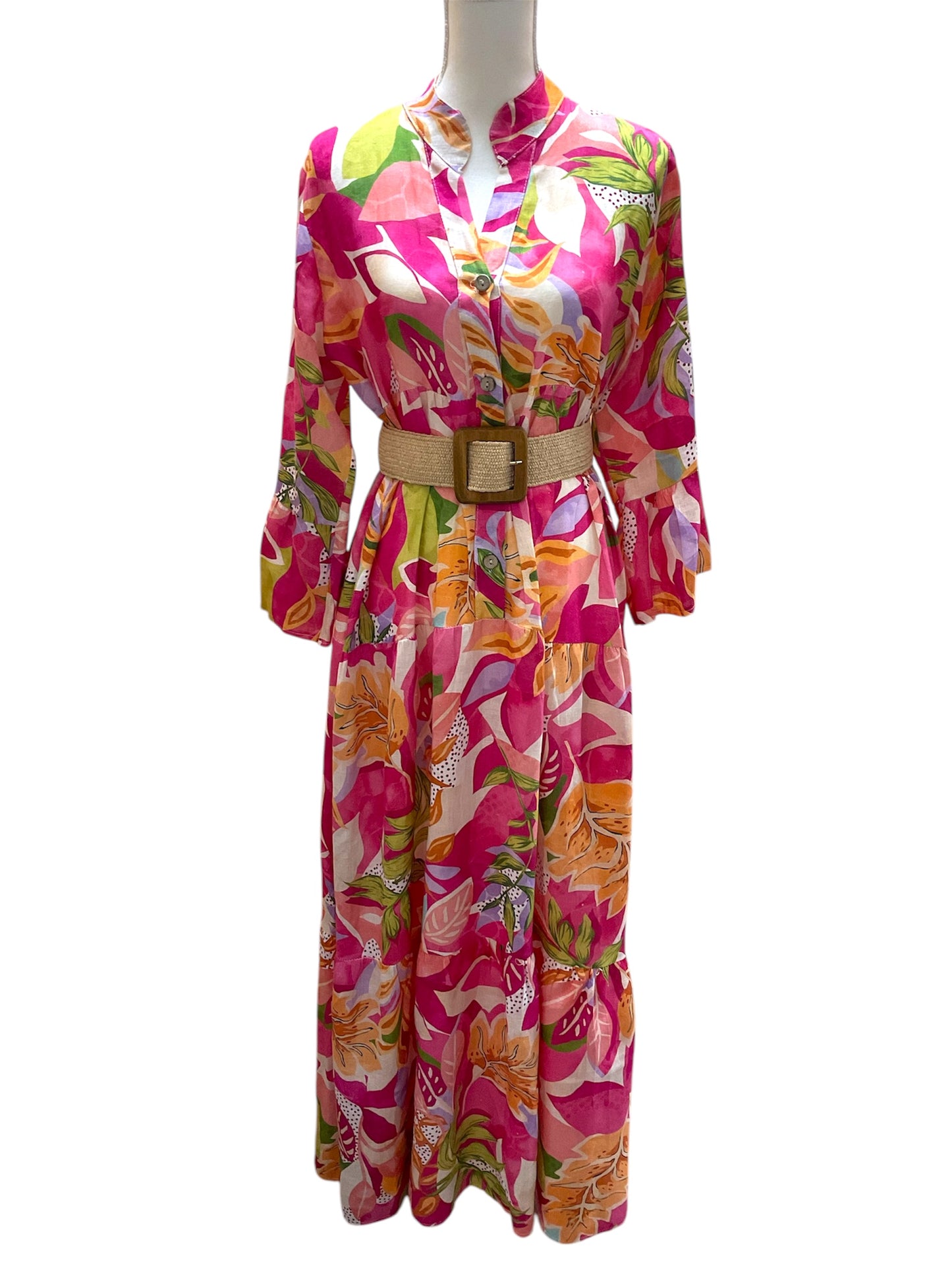 St Agata Pink Maxi Dress