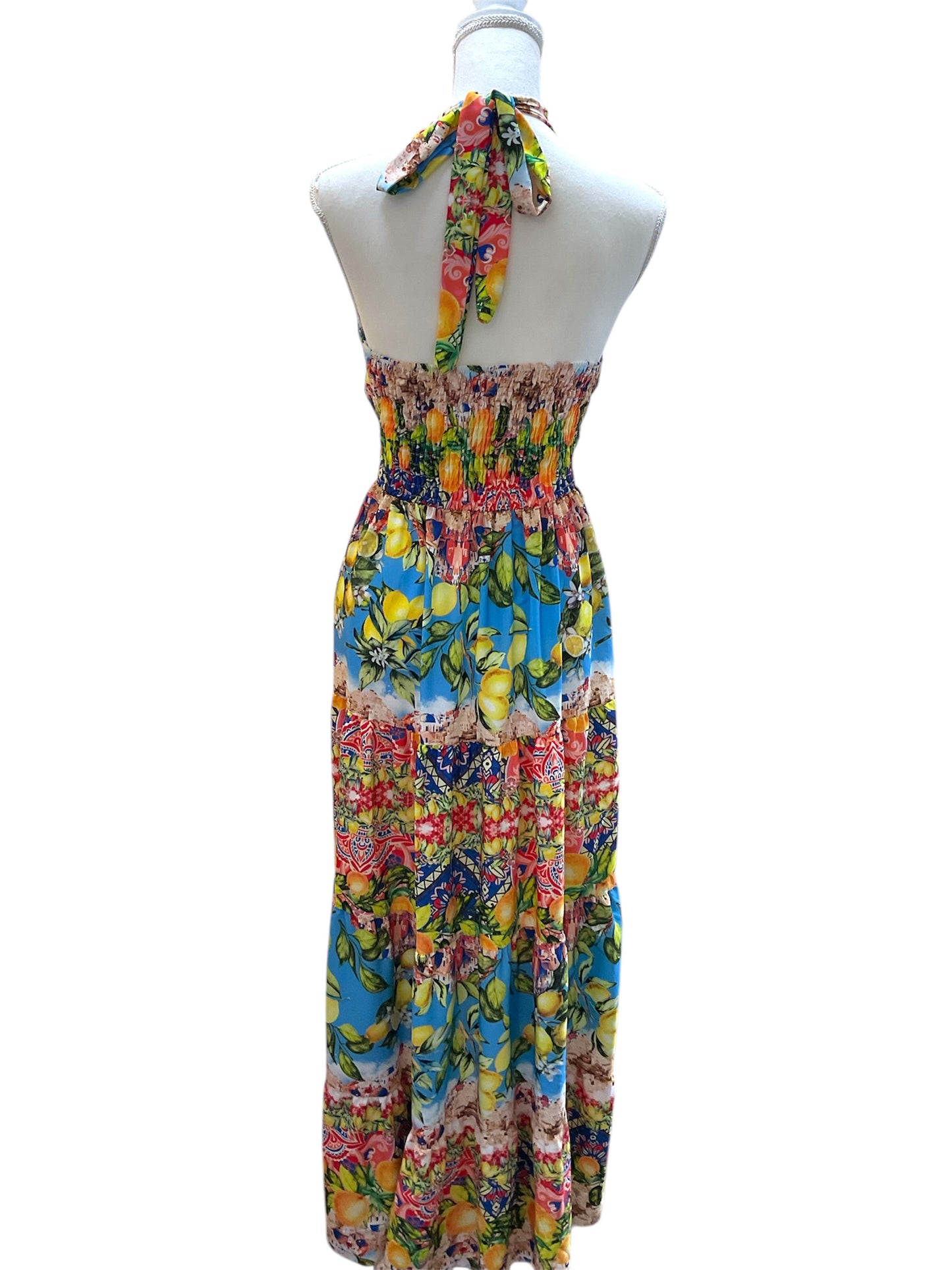 Positano Halter Dress