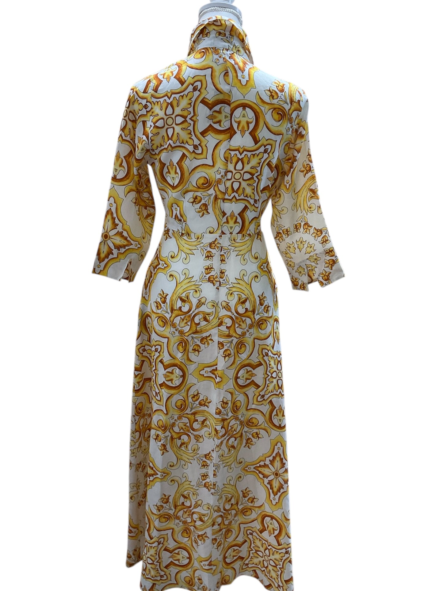 Ortigia Giallo Linen Dress