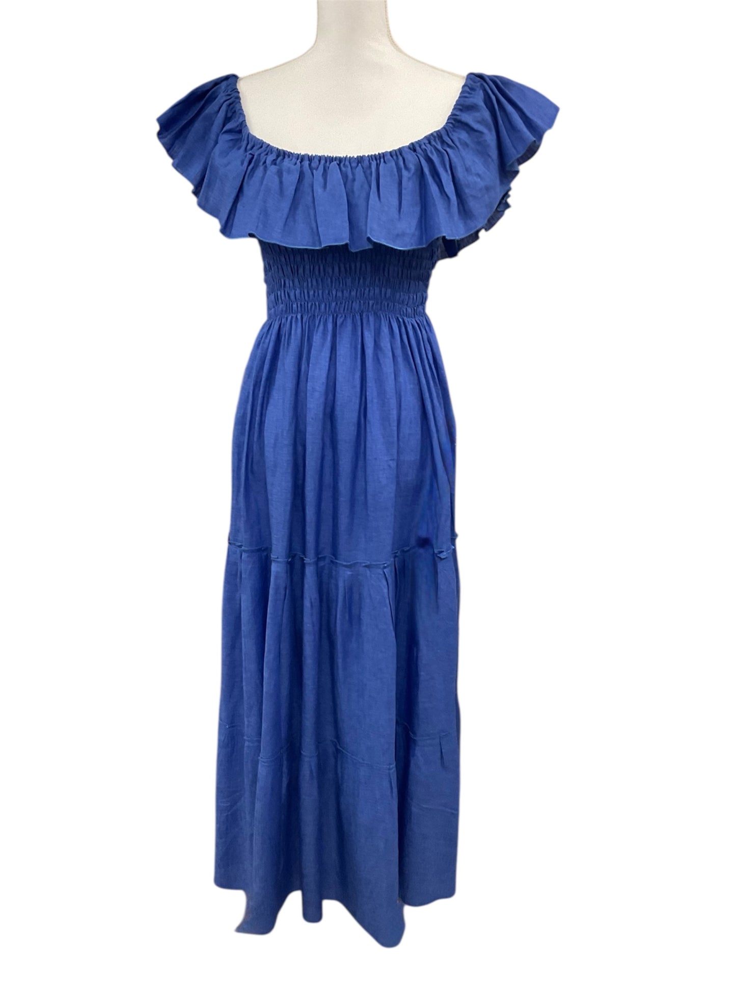 Margot Blu Linen Dress