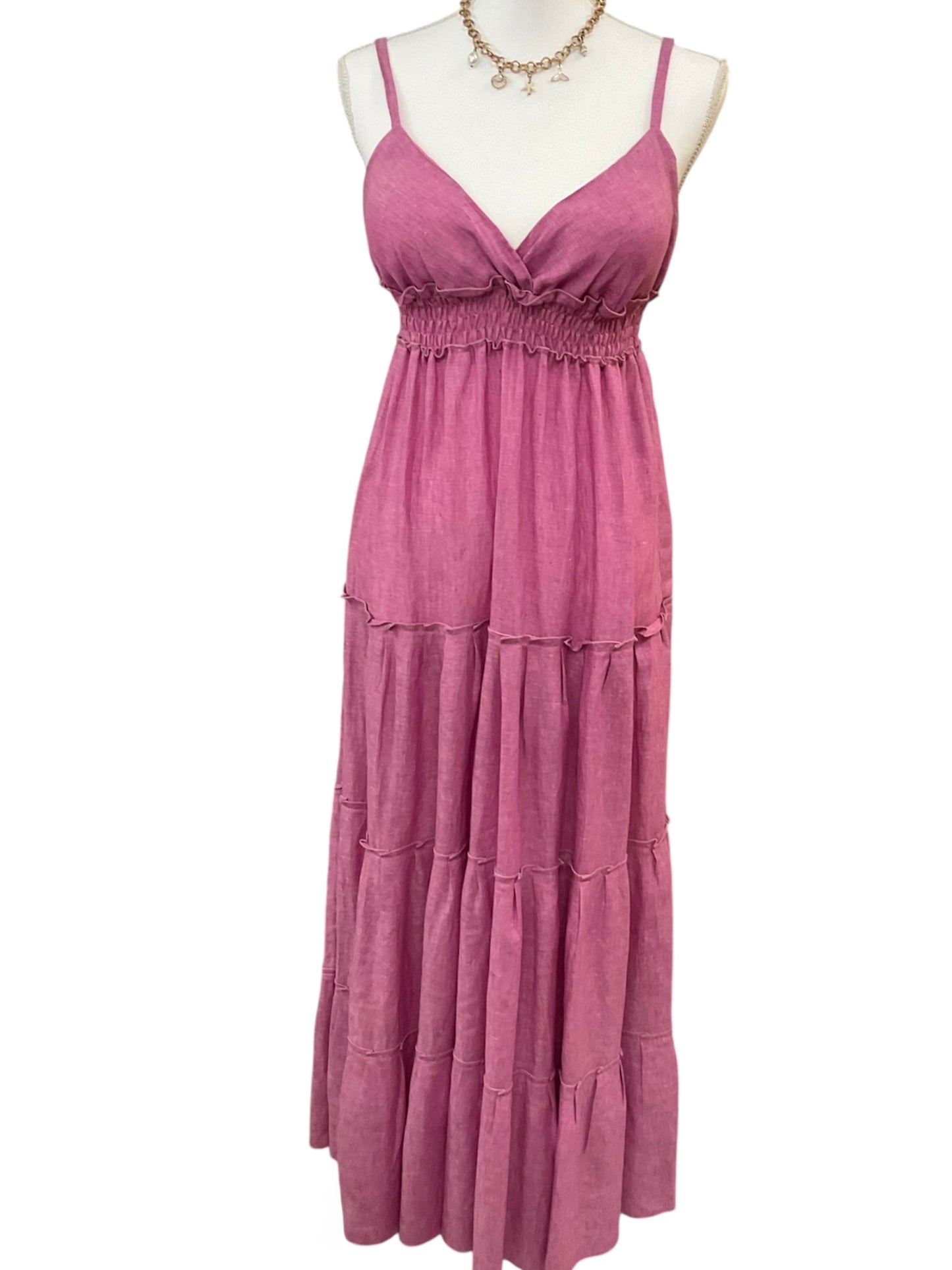 AnaRosa Linen Dress