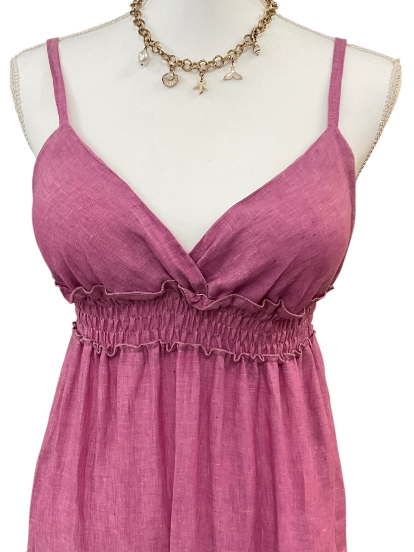 AnaRosa Linen Dress