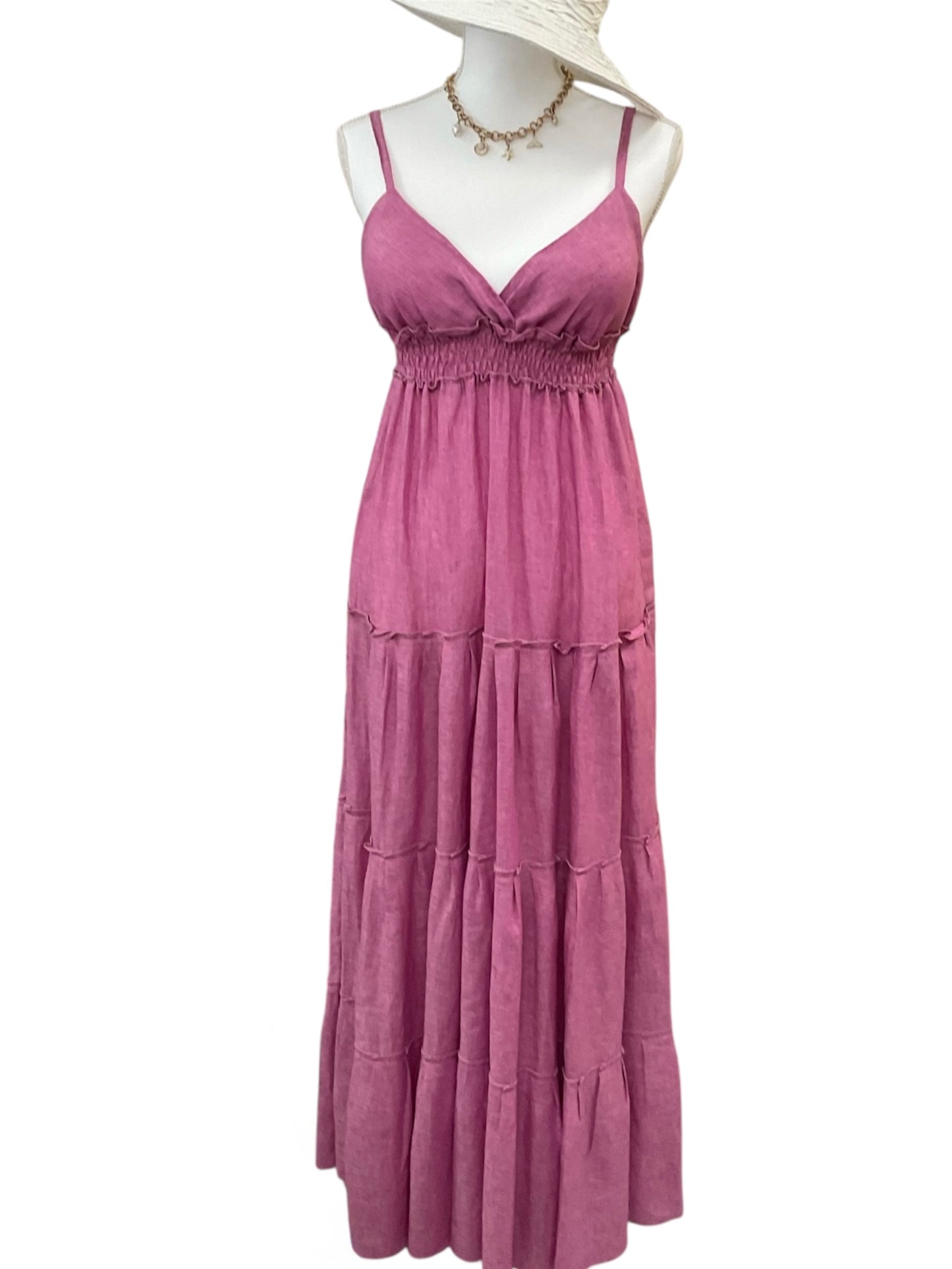 AnaRosa Linen Dress