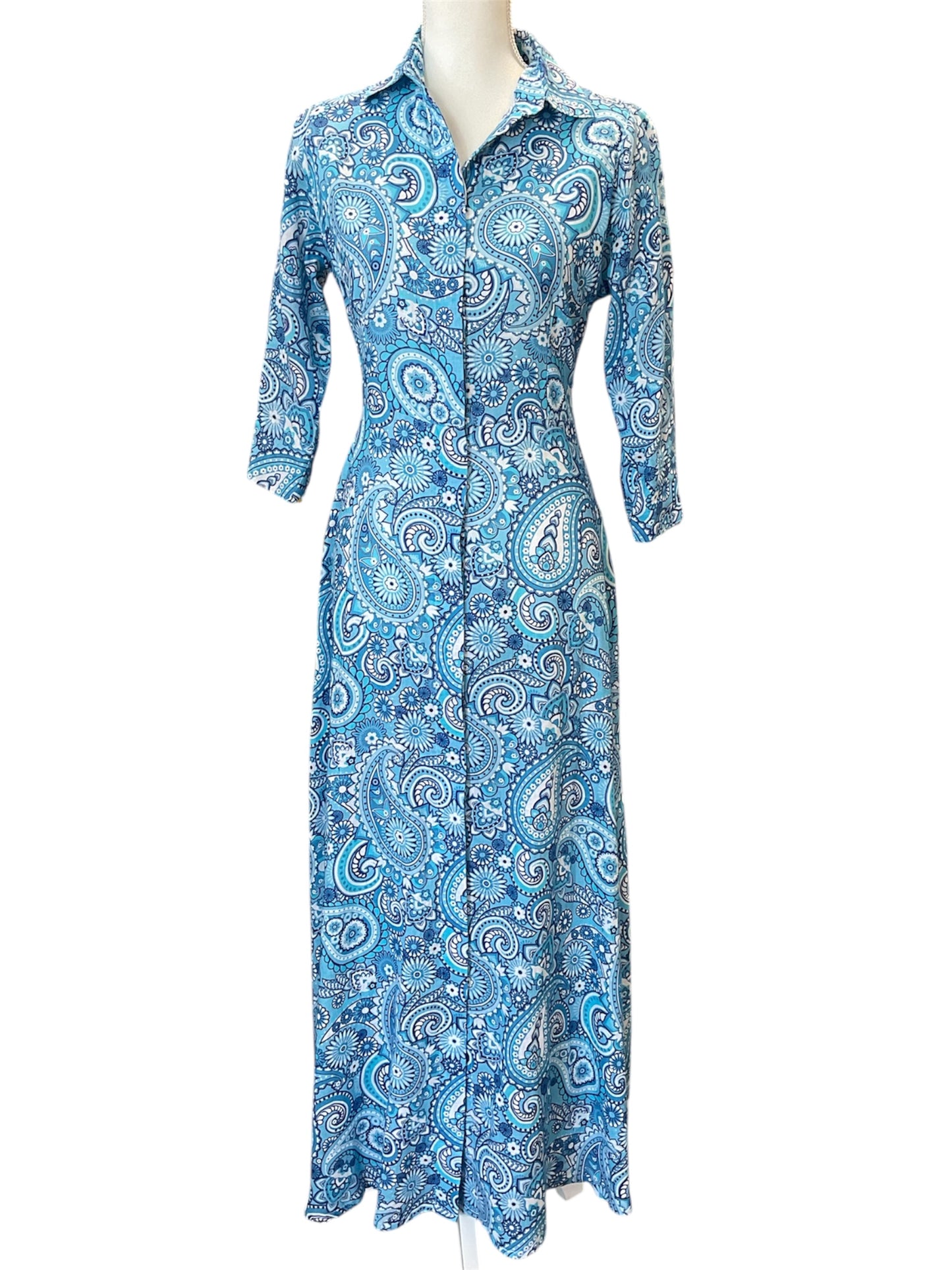 Pasley Blu Linen Dress