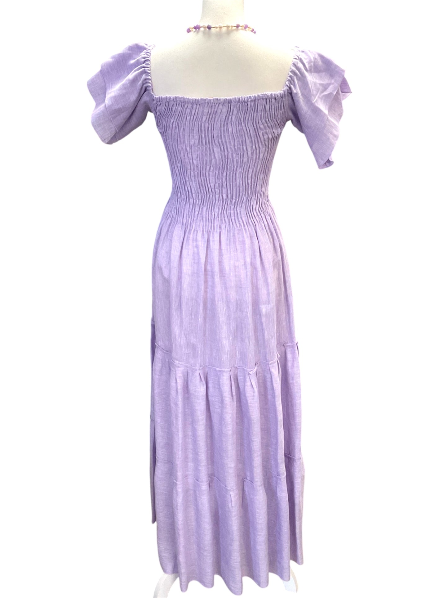 Lilac  Linen Dress
