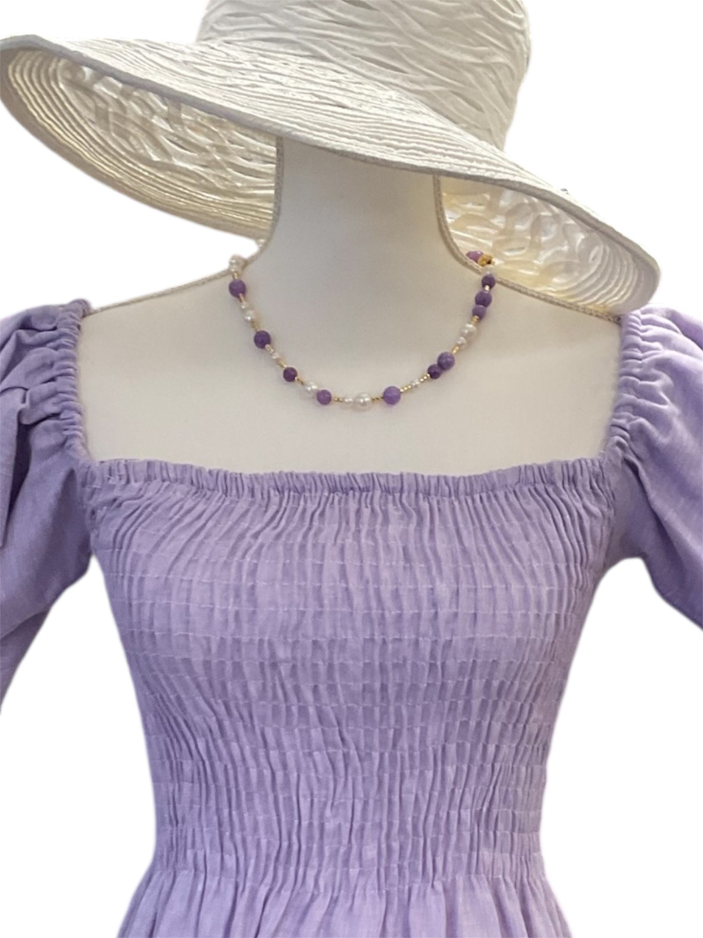 Lilac  Linen Dress
