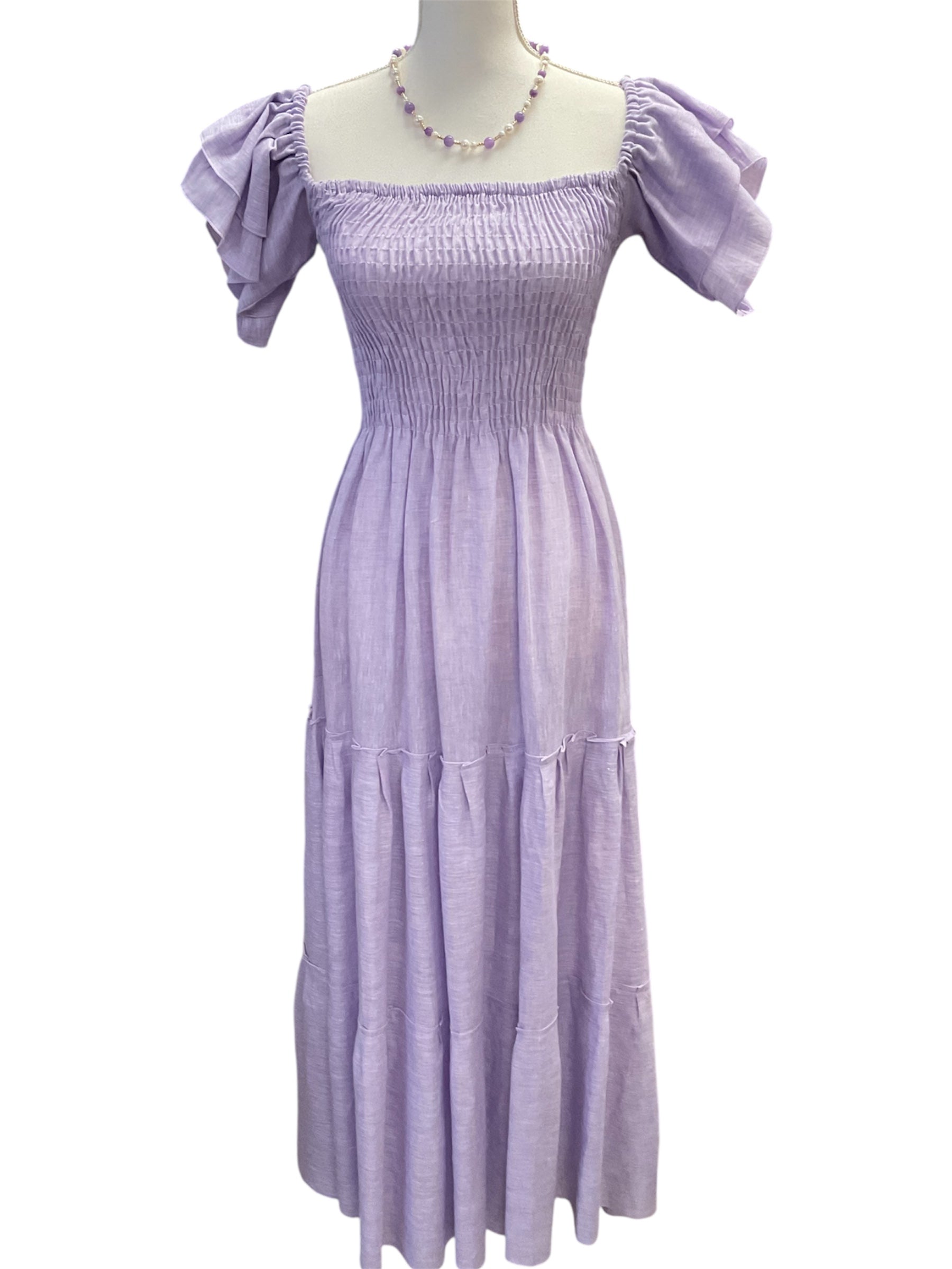 Lilac Linen Dress MAROTTA Lilac Linen Dress MAROTTA