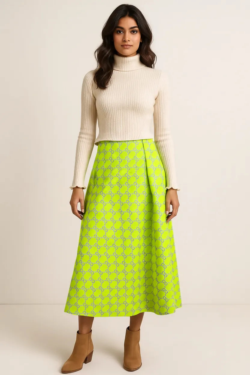 Capri Geometric Skirt