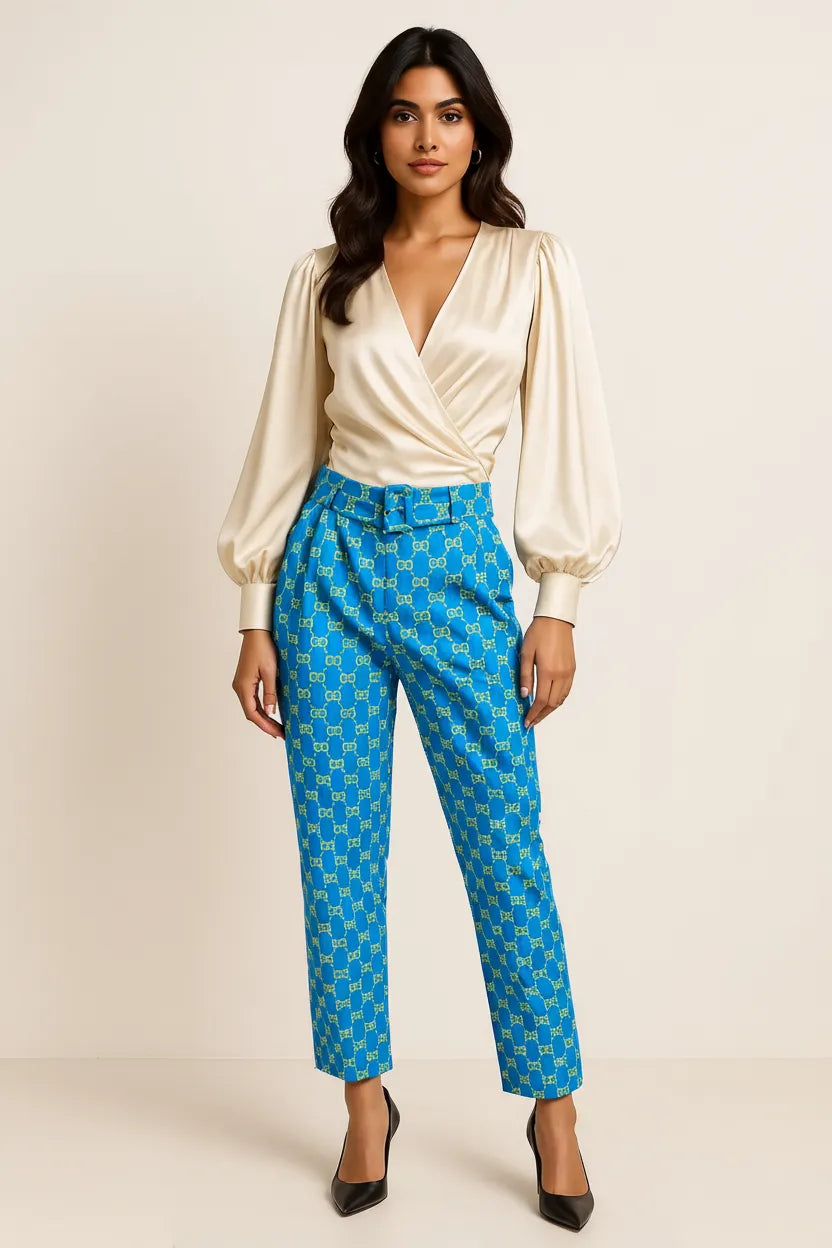 Capri Blue Trousers