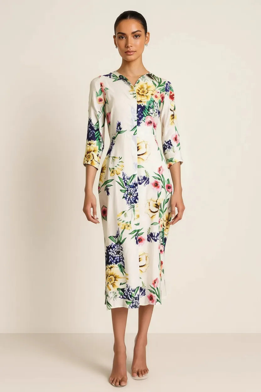 Dolce Linen Dress Long
