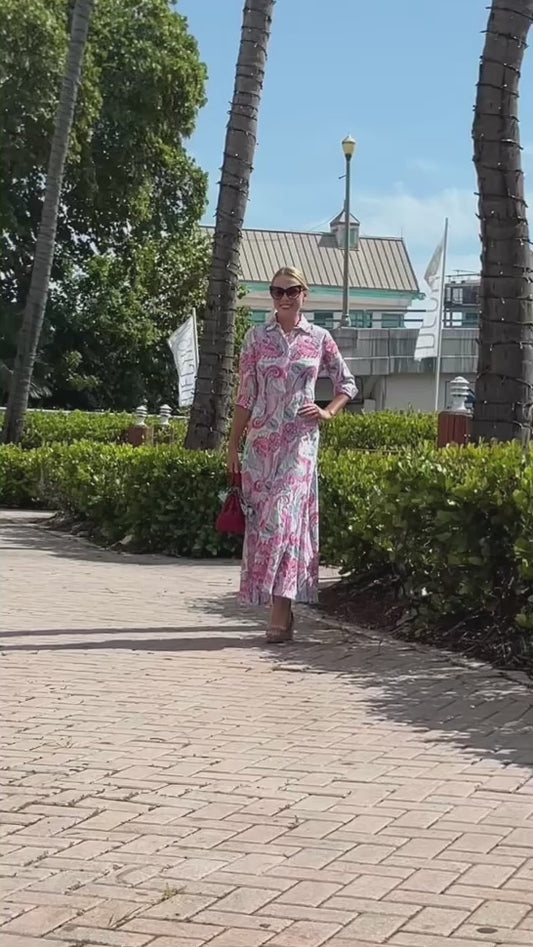 Paisley Rosa Linen Dress